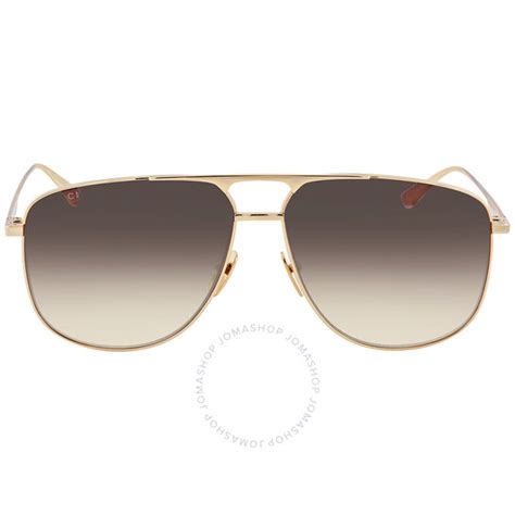 gucci brown gradient 2001|Gucci Brown Gradient Pilot Men's Sunglasses GG0336S 001 60 .